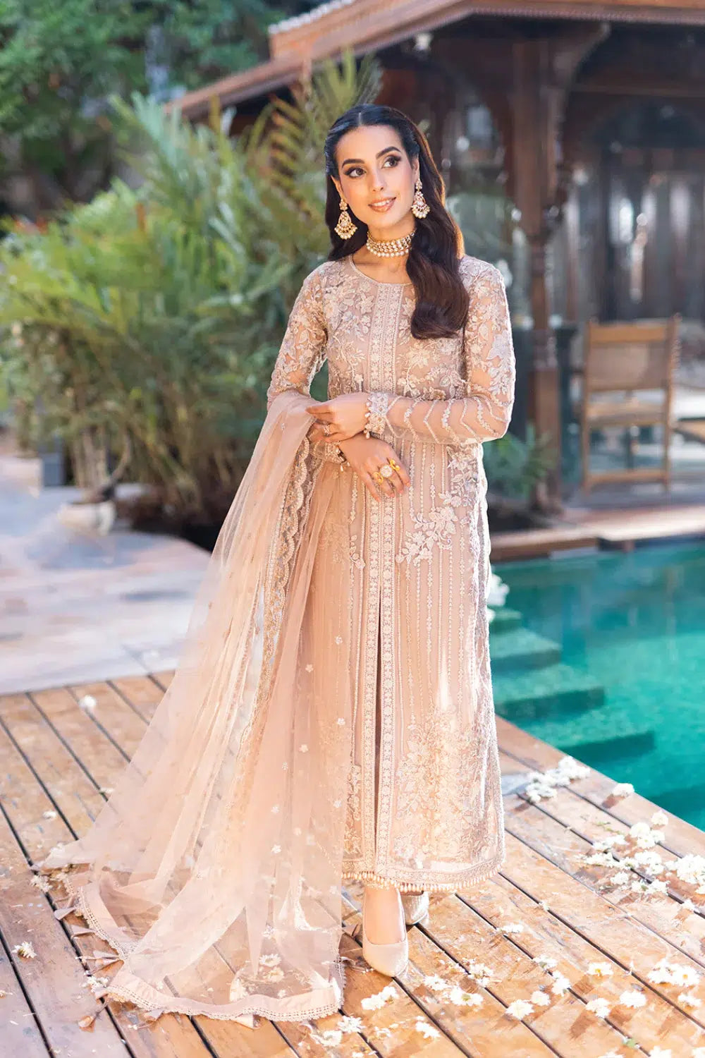 Azure | Embroidered Formals | Star Dazzle - by - Libasekhas UK - Registered Vendor of : Azure - 100% Original Designer Dresss