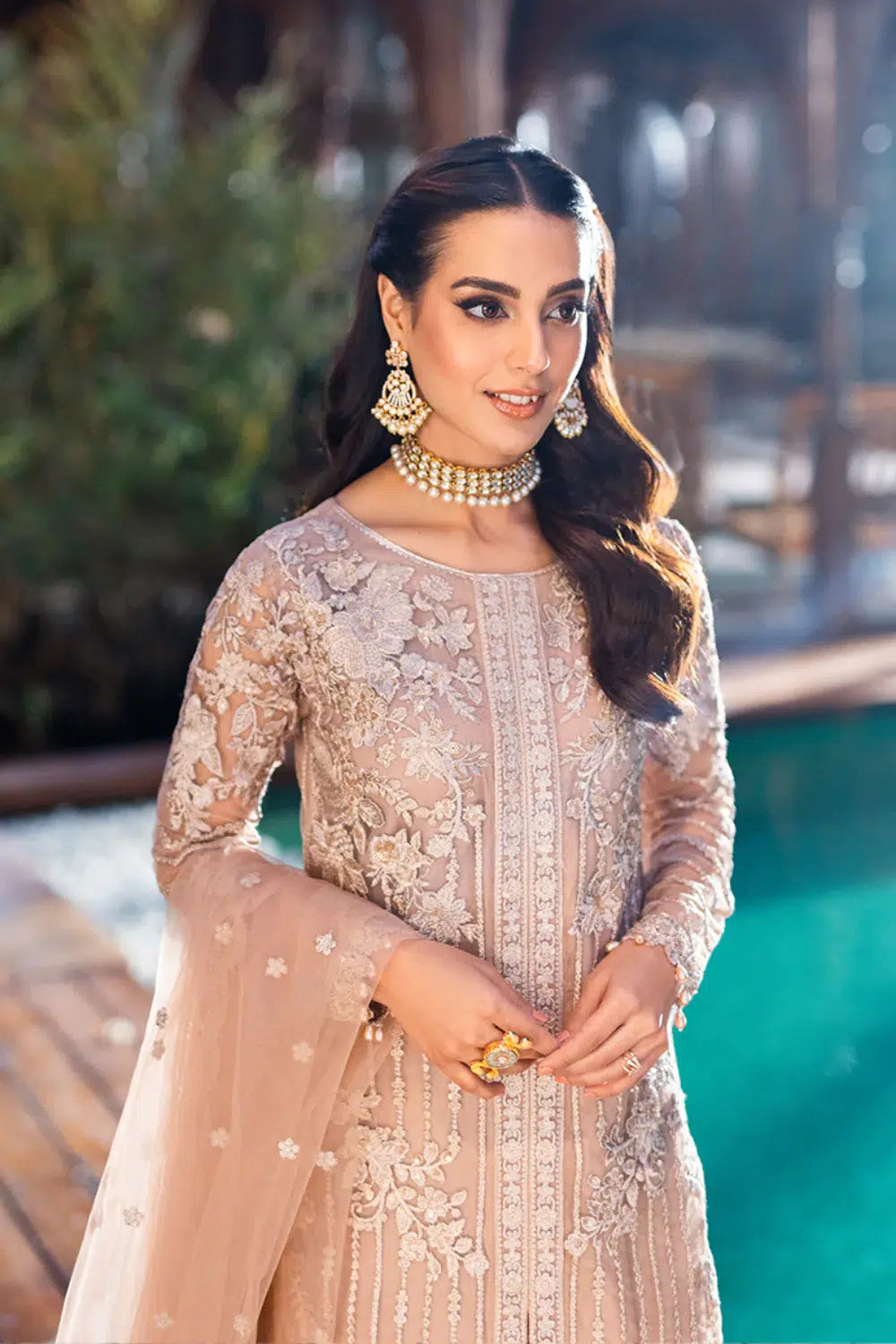 Azure | Embroidered Formals | Star Dazzle - by - Libasekhas UK - Registered Vendor of : Azure - 100% Original Designer Dresss