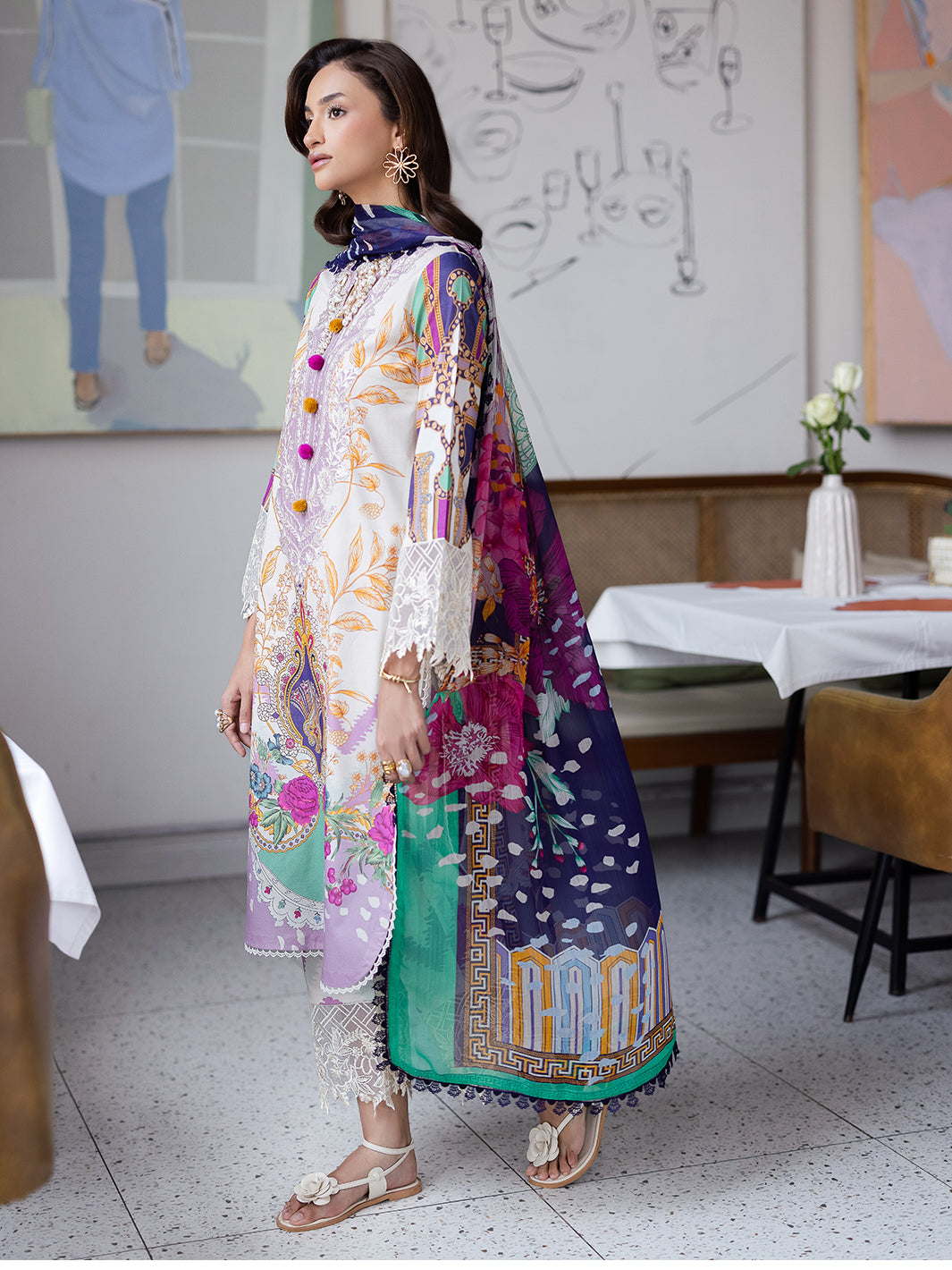 Mahnur | After Hours Luxury Lawn 25 | Sugar Rush - by - Libasekhas UK - Registered Vendor of : Mahnur - 100% Original Designer Dresss