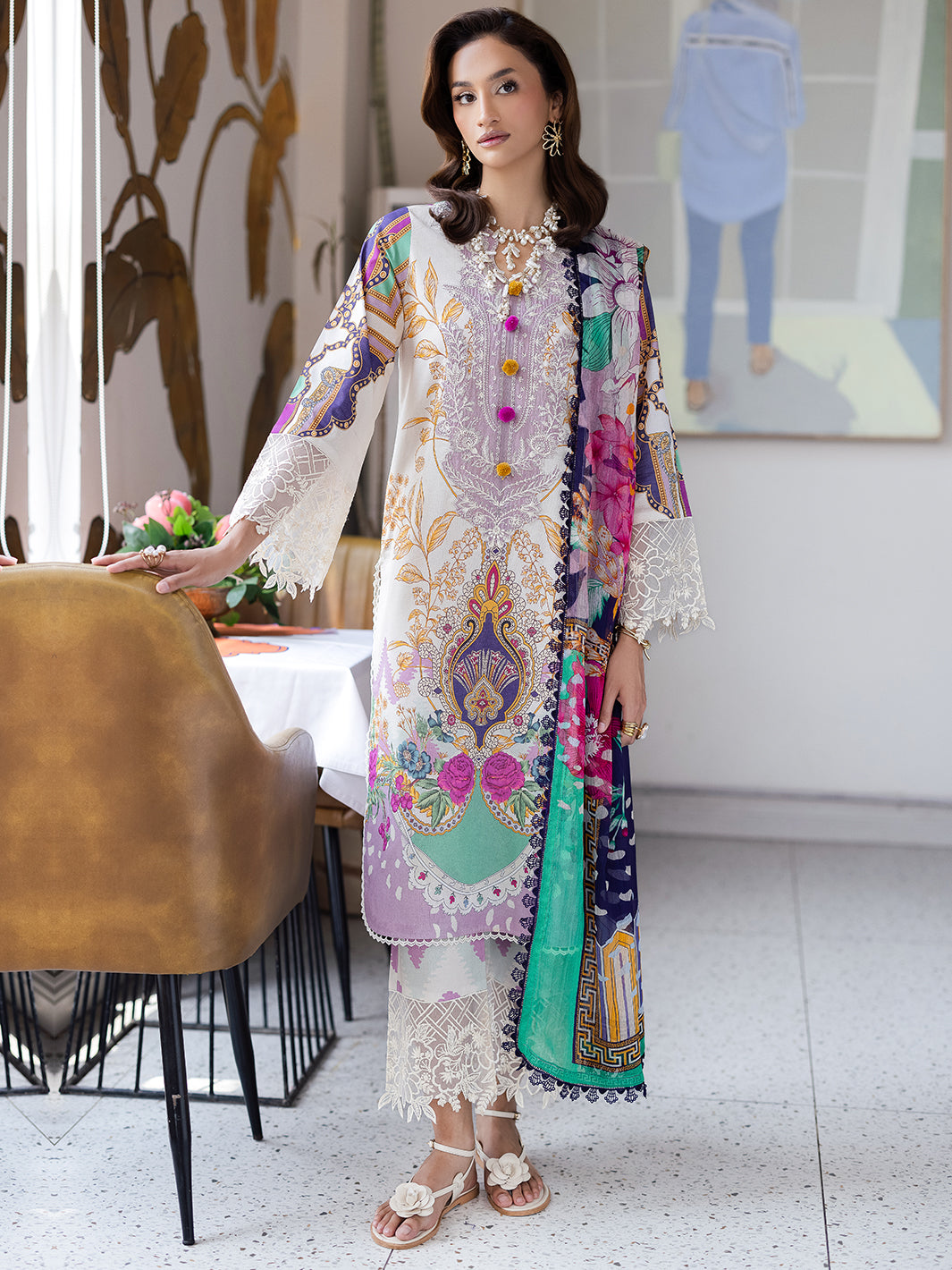Mahnur | After Hours Luxury Lawn 25 | Sugar Rush - by - Libasekhas UK - Registered Vendor of : Mahnur - 100% Original Designer Dresss