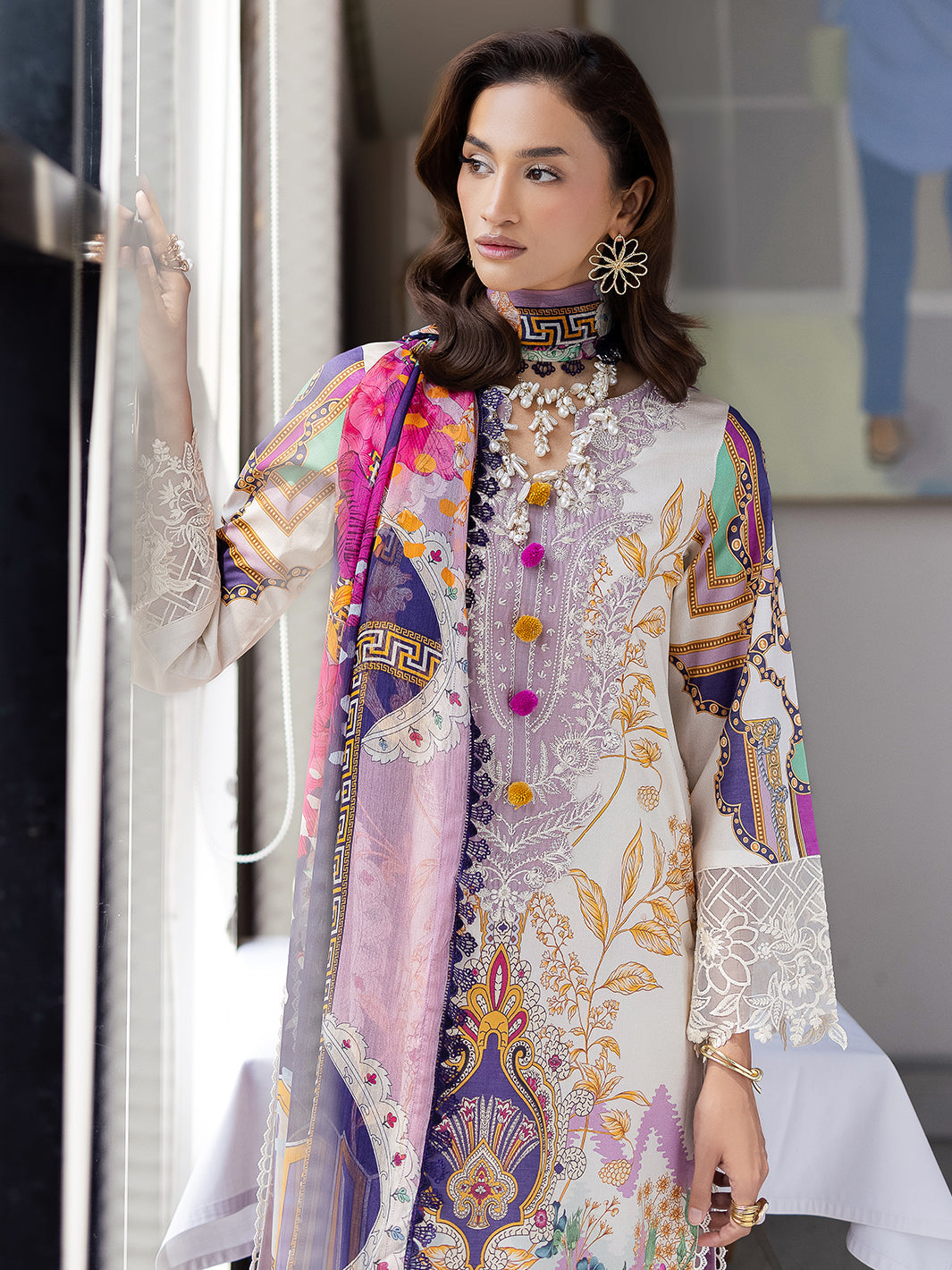 Mahnur | After Hours Luxury Lawn 25 | Sugar Rush - by - Libasekhas UK - Registered Vendor of : Mahnur - 100% Original Designer Dresss