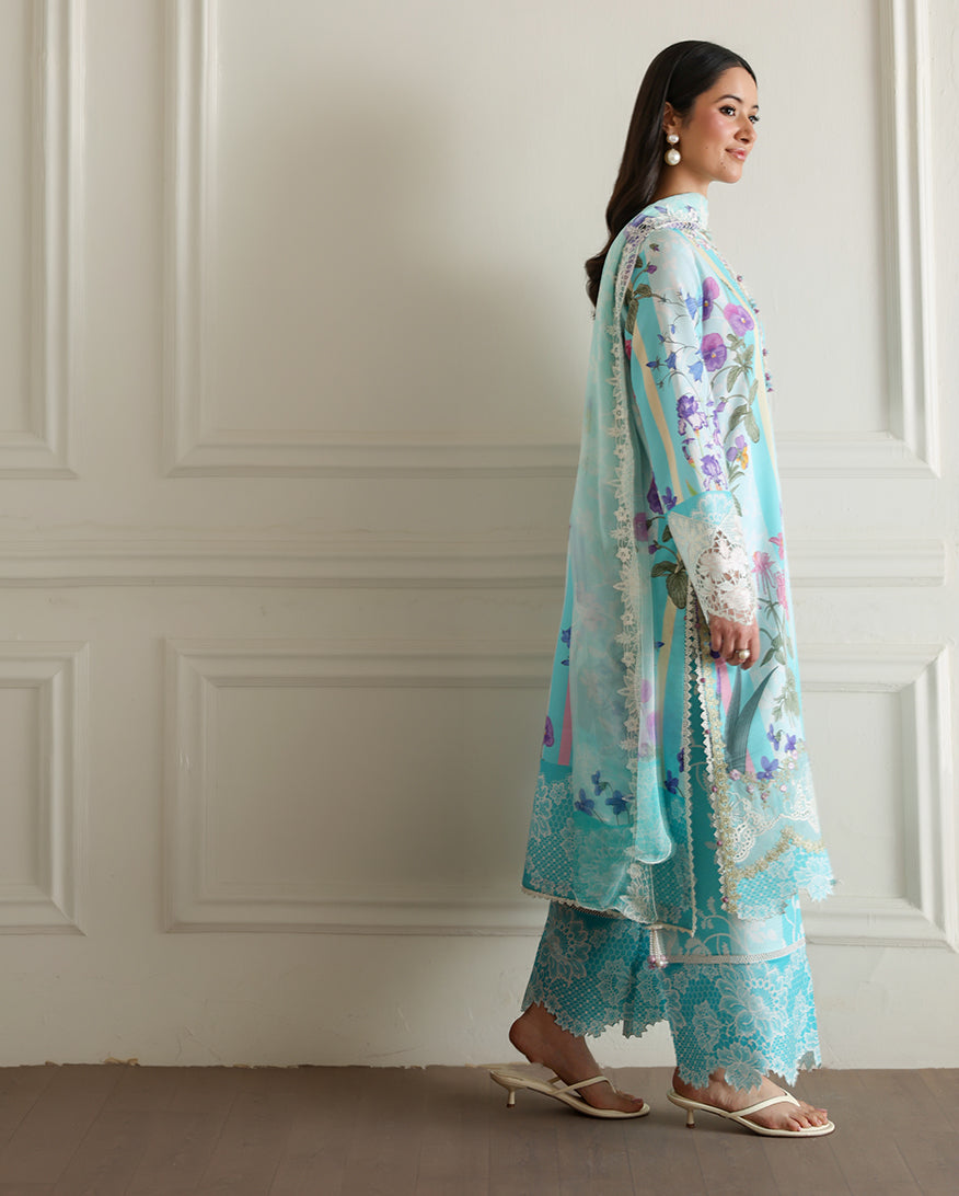Roheenaz | Sunlit Tales Printed Embroidered Edit | Sunbeam story - by Libasekhas - Registered Vendor of : Roheenaz - 100% Original Designer Dress