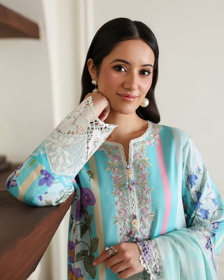 Roheenaz | Sunlit Tales Printed Embroidered Edit | Sunbeam story - by Libasekhas - Registered Vendor of : Roheenaz - 100% Original Designer Dress
