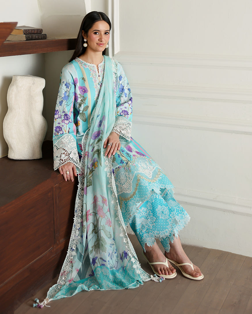 Roheenaz | Sunlit Tales Printed Embroidered Edit | Sunbeam story - by Libasekhas - Registered Vendor of : Roheenaz - 100% Original Designer Dress