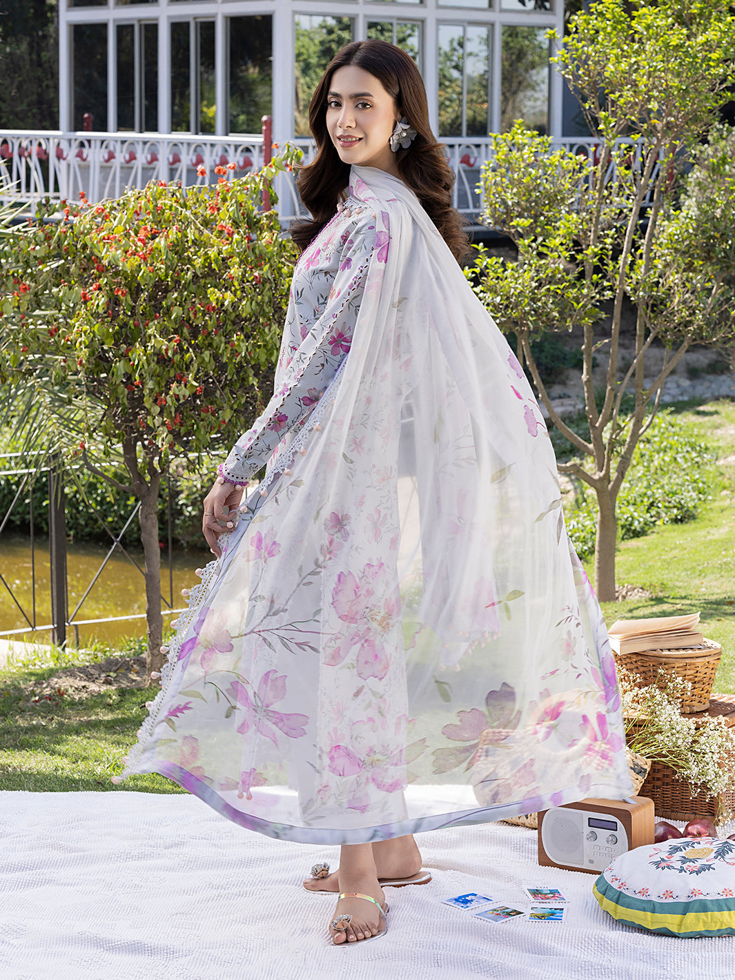 Izel | Oh Spring Lawn 25 | SUNLIT - by - Libasekhas UK - Registered Vendor of : Izel - 100% Original Designer Dresss