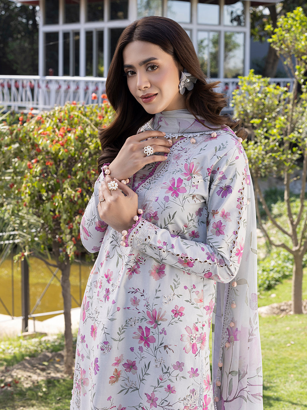 Izel | Oh Spring Lawn 25 | SUNLIT - by - Libasekhas UK - Registered Vendor of : Izel - 100% Original Designer Dresss
