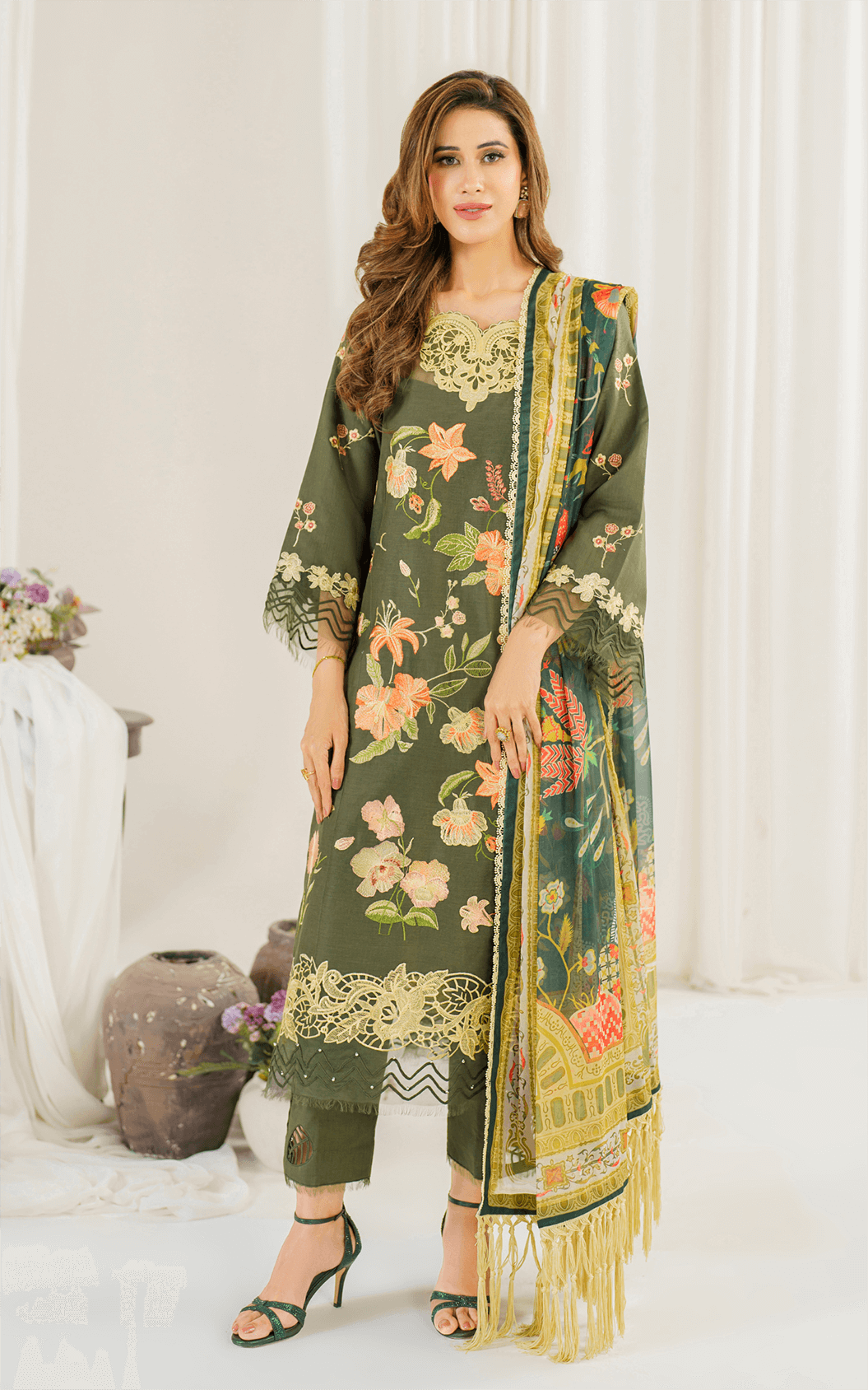 Asifa and Nabeel | Pretty in Pink Limited Edition | Sweet Pea (PP-6) - by - Libasekhas UK - Registered Vendor of : Asifa and Nabeel - 100% Original Designer Dresss