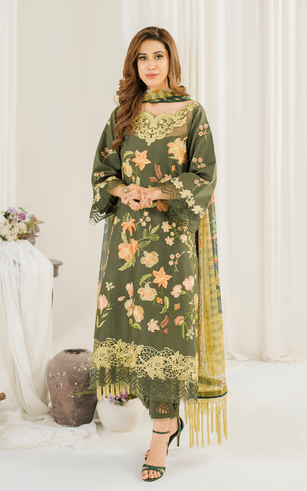 Asifa and Nabeel | Pretty in Pink Limited Edition | Sweet Pea (PP-6) - by - Libasekhas UK - Registered Vendor of : Asifa and Nabeel - 100% Original Designer Dresss