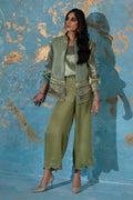 Wardha Saleem | Luxury Pret Fusion Wear | CHANTAL - JACKET SET (3 PC) - by - Libasekhas UK - Registered Vendor of : Wardha Saleem - 100% Original Designer Dresss