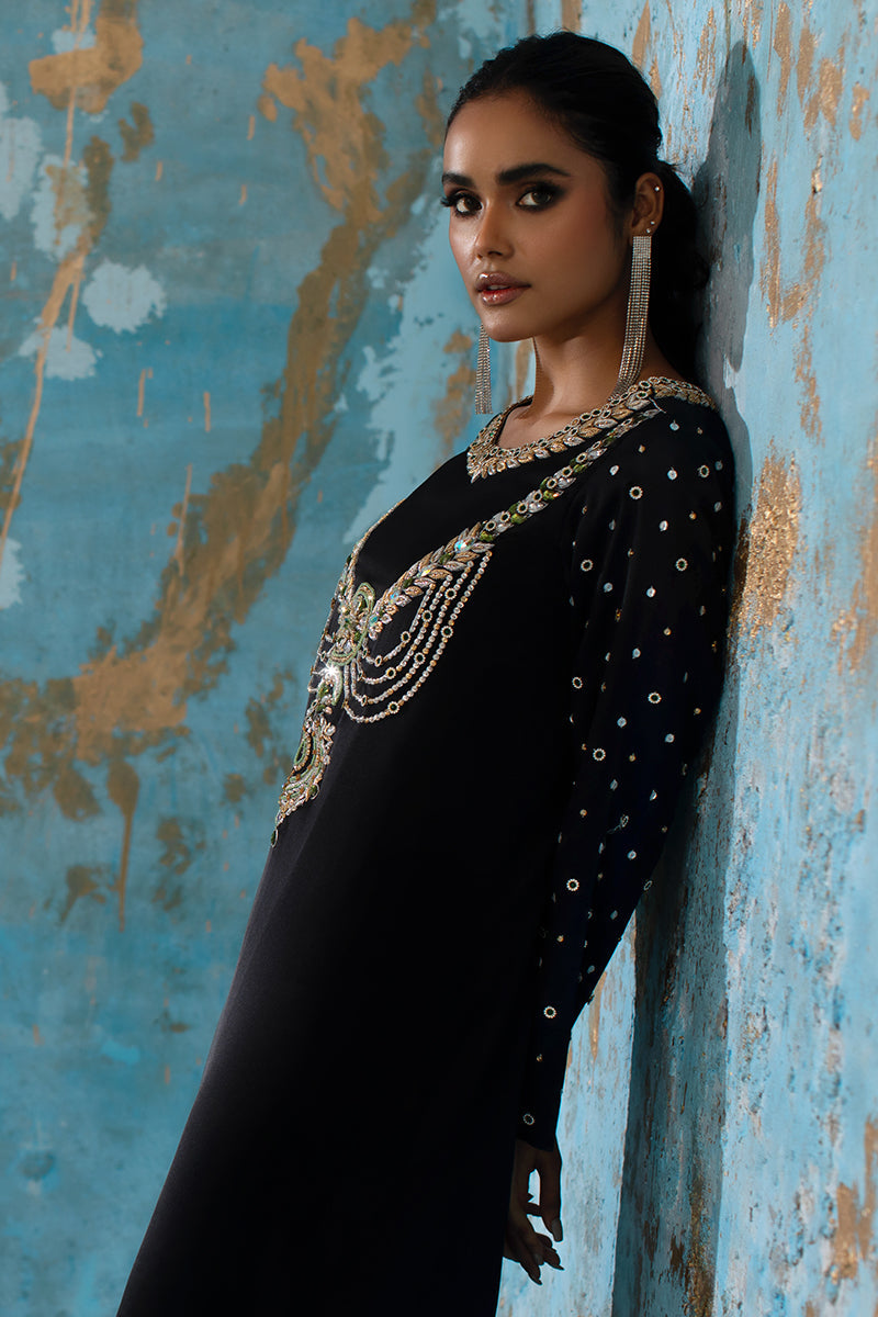 Wardha Saleem | Luxury Pret Fusion Wear | BELLE - KAFTAN - by - Libasekhas UK - Registered Vendor of : Wardha Saleem - 100% Original Designer Dresss