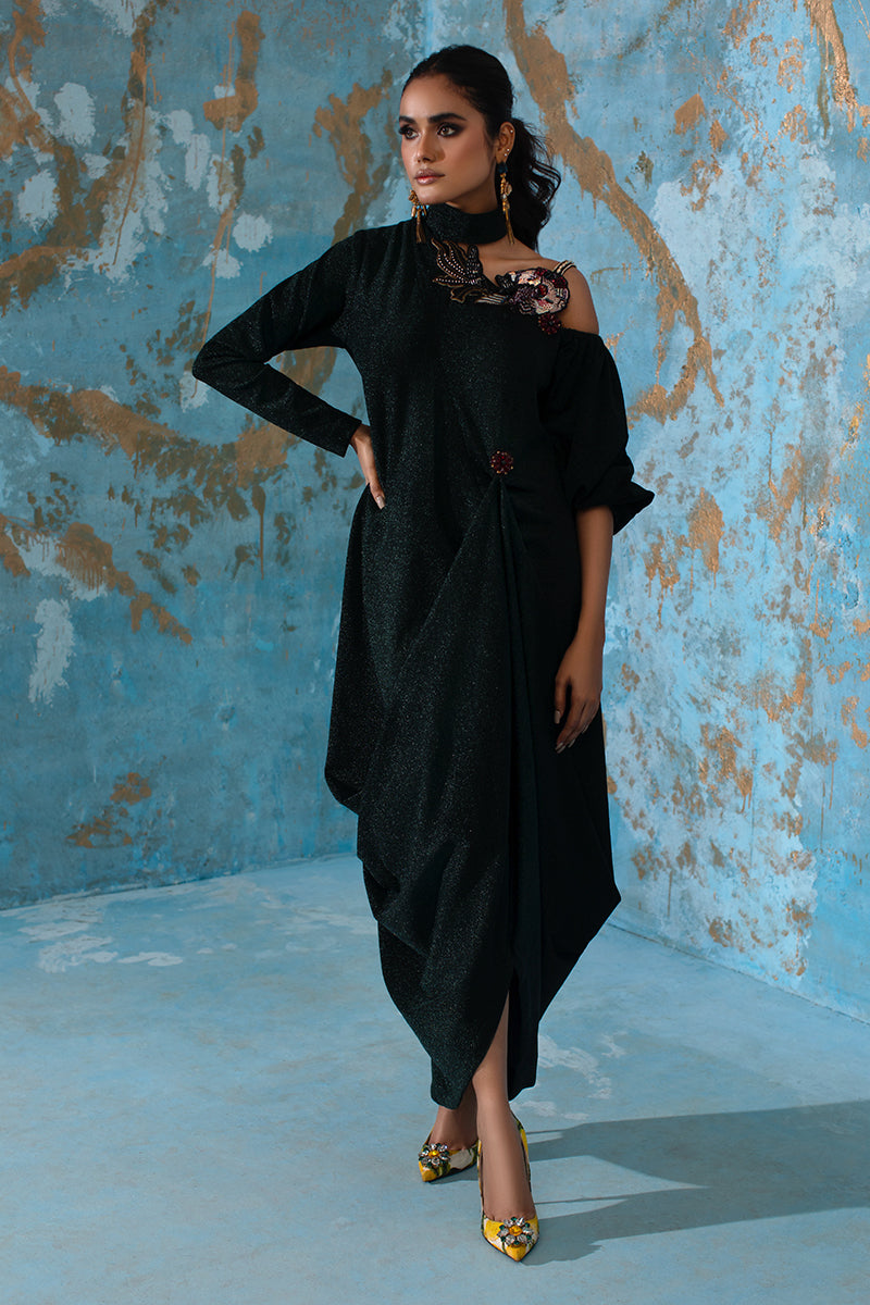 Wardha Saleem | Luxury Pret Fusion Wear | IVY - FORMAL DRAPE - by - Libasekhas UK - Registered Vendor of : Wardha Saleem - 100% Original Designer Dresss