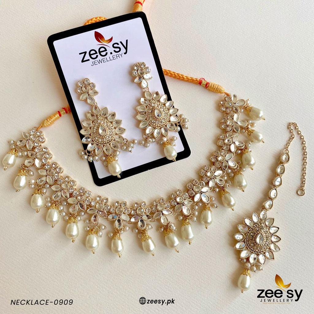 Necklace-0909 - by - Libasekhas UK - Registered Vendor of : Zeesy - 100% Original Designer Dresss
