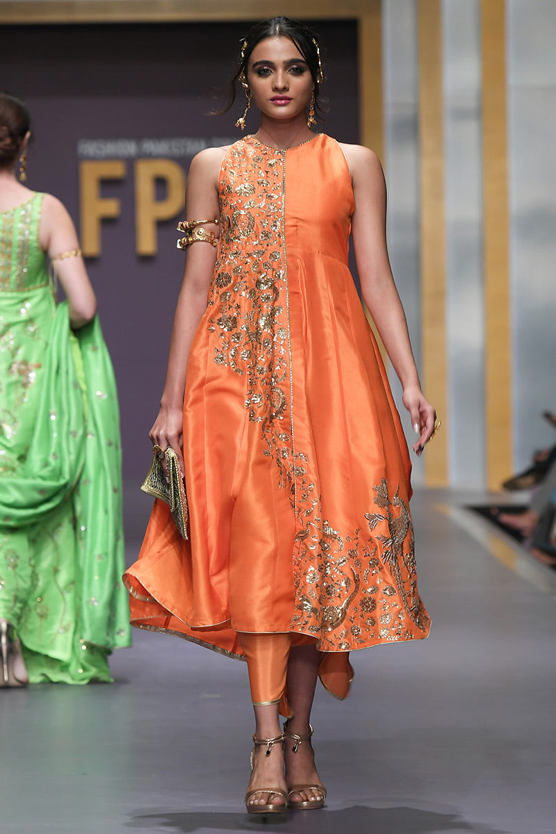 The Pink Tree Company | Wedding Wear | TANGERINE PHOENIX - by - Libasekhas UK - Registered Vendor of : The Pink Tree Company - 100% Original Designer Dresss
