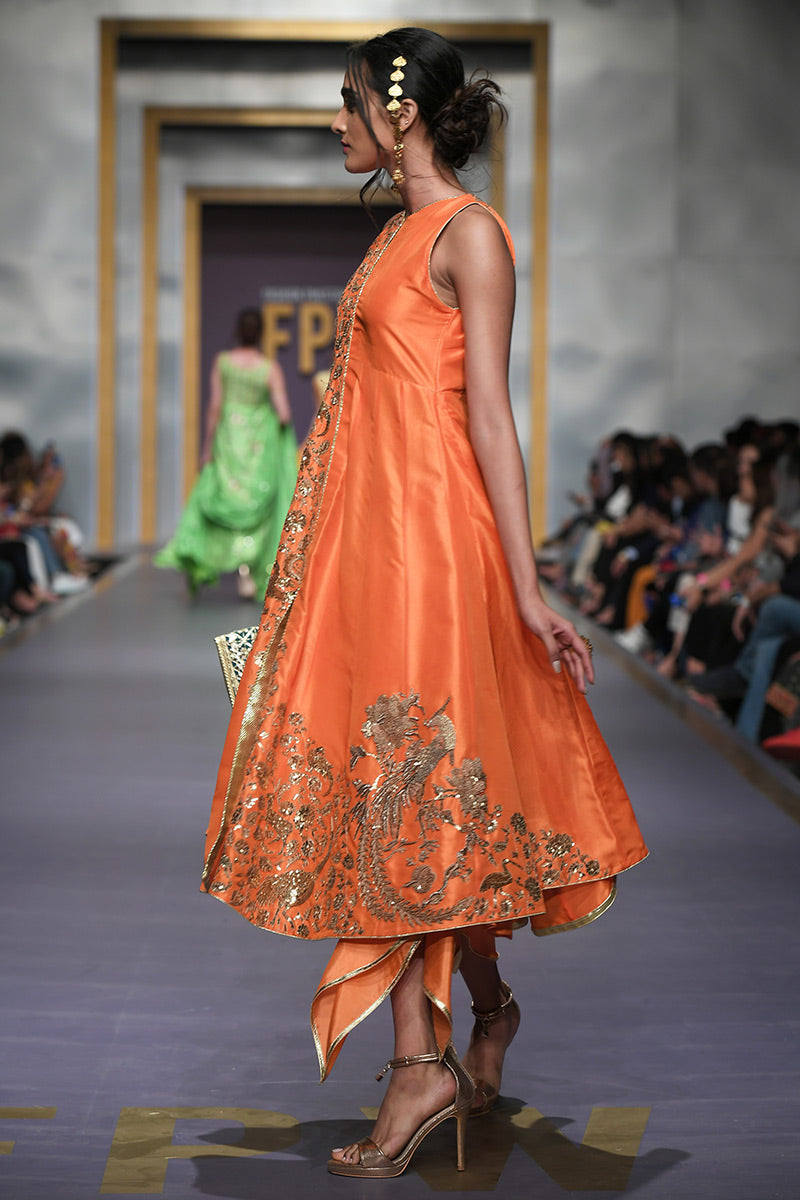 The Pink Tree Company | Wedding Wear | TANGERINE PHOENIX - by - Libasekhas UK - Registered Vendor of : The Pink Tree Company - 100% Original Designer Dresss