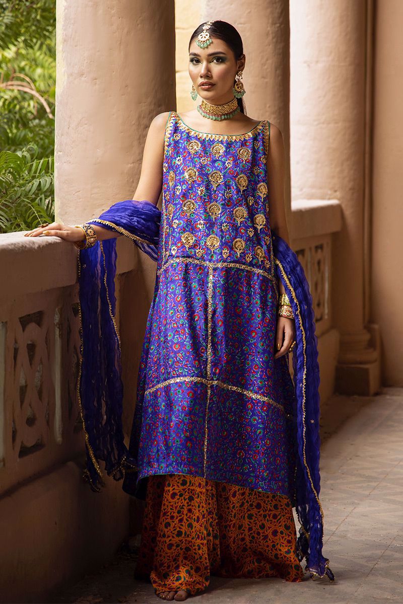 The Pink Tree Company | Wedding Wear | COBALT BLUE - by - Libasekhas UK - Registered Vendor of : The Pink Tree Company - 100% Original Designer Dresss