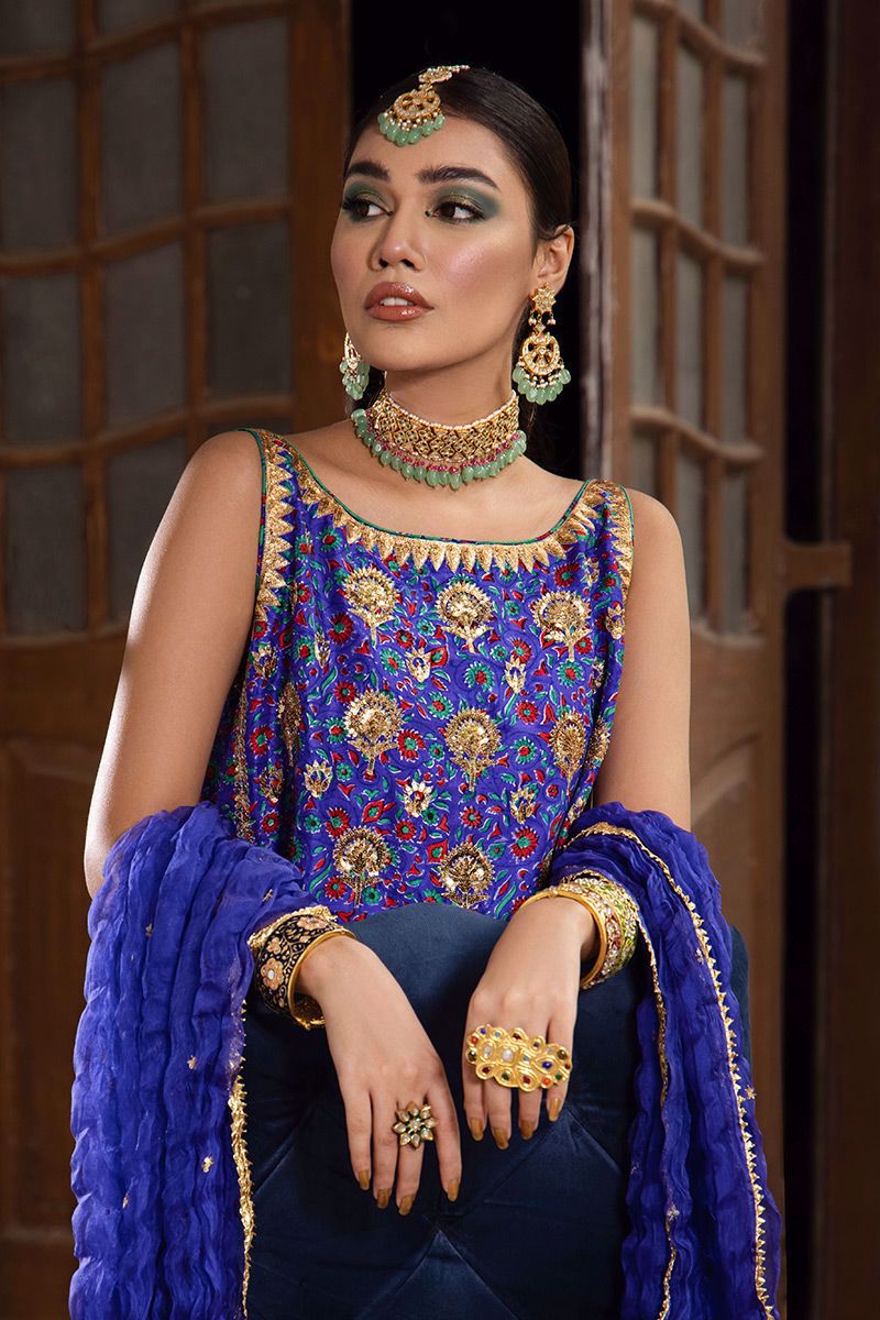 The Pink Tree Company | Wedding Wear | COBALT BLUE - by - Libasekhas UK - Registered Vendor of : The Pink Tree Company - 100% Original Designer Dresss