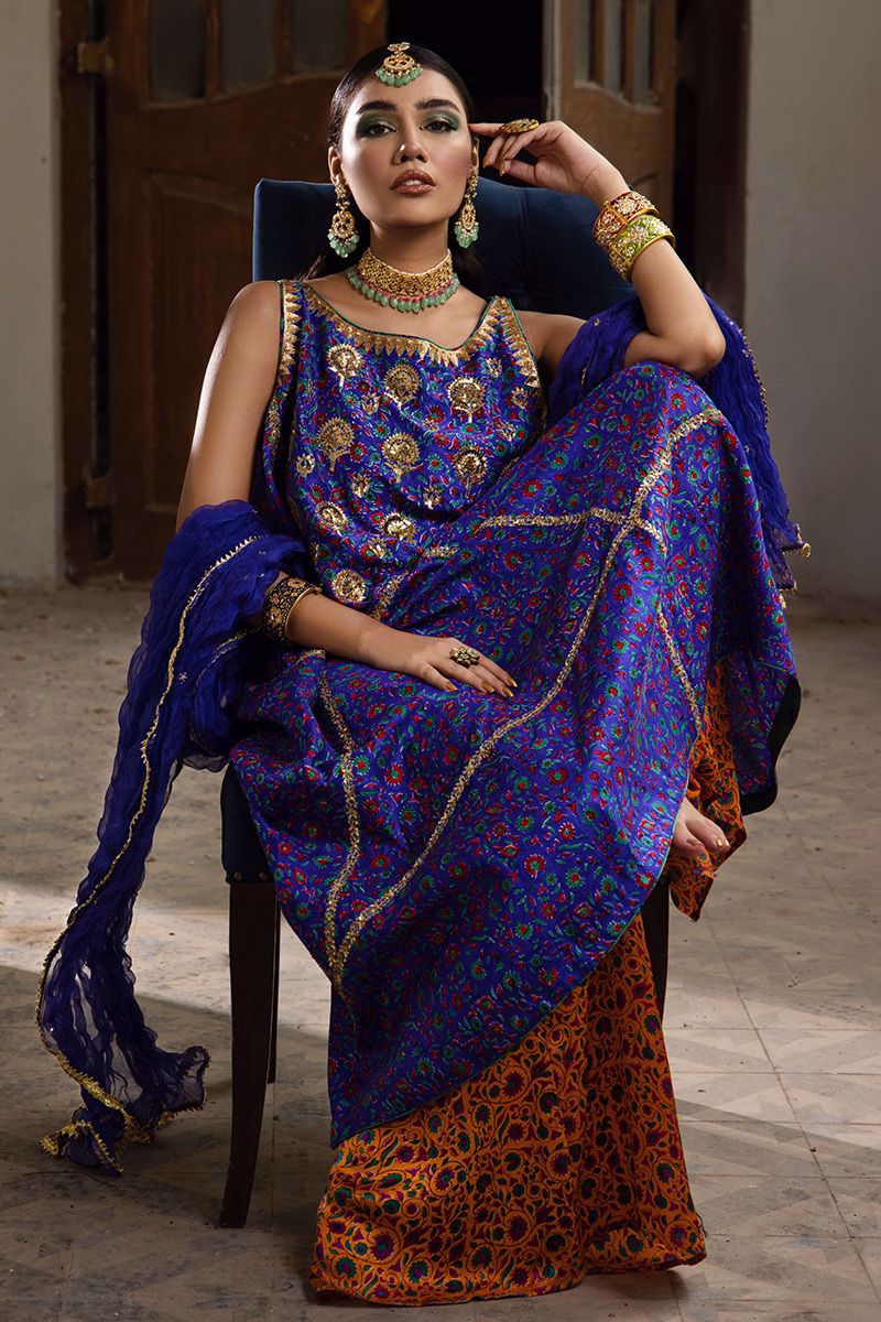 The Pink Tree Company | Wedding Wear | COBALT BLUE - by - Libasekhas UK - Registered Vendor of : The Pink Tree Company - 100% Original Designer Dresss