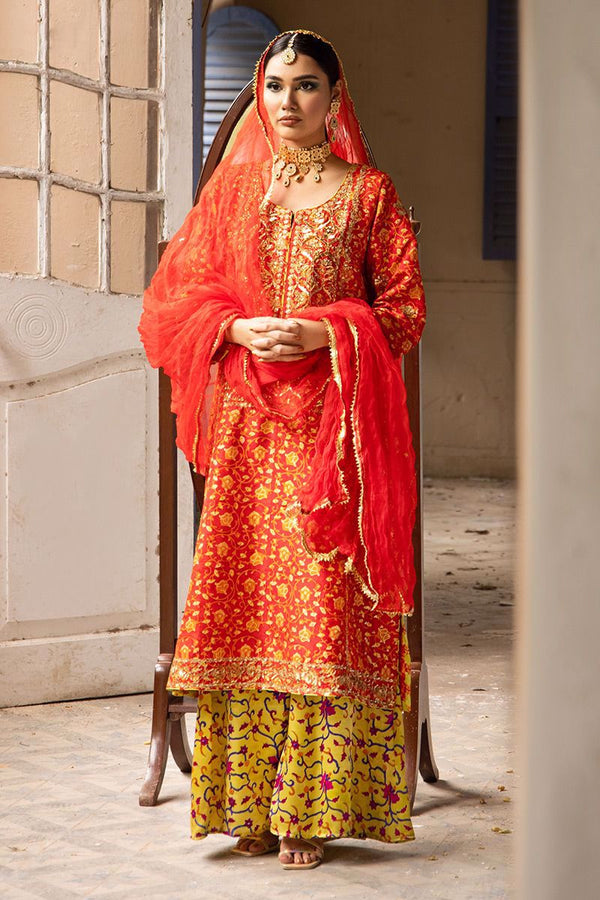 The Pink Tree Company | Wedding Wear | TANGERINE IN RED - by - Libasekhas UK - Registered Vendor of : The Pink Tree Company - 100% Original Designer Dresss