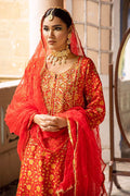 The Pink Tree Company | Wedding Wear | TANGERINE IN RED - by - Libasekhas UK - Registered Vendor of : The Pink Tree Company - 100% Original Designer Dresss