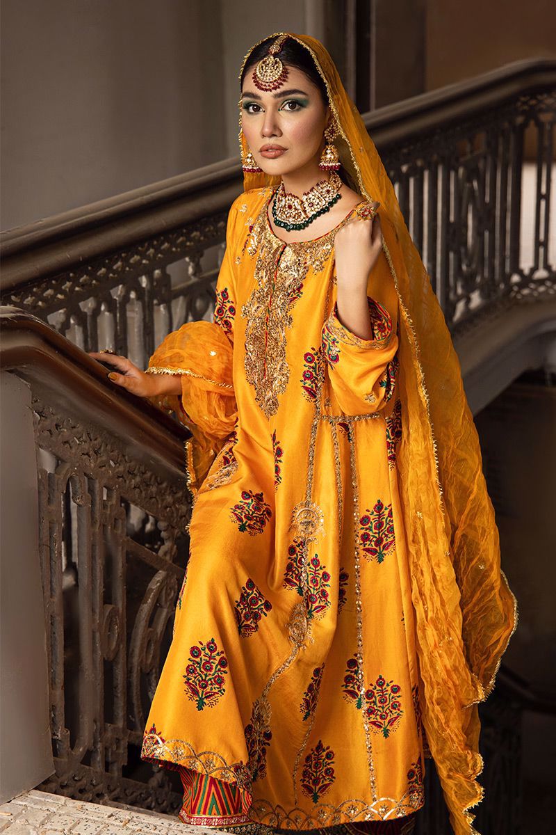 The Pink Tree Company | Wedding Wear | SAFFRON SYMPHONY - by - Libasekhas UK - Registered Vendor of : The Pink Tree Company - 100% Original Designer Dresss
