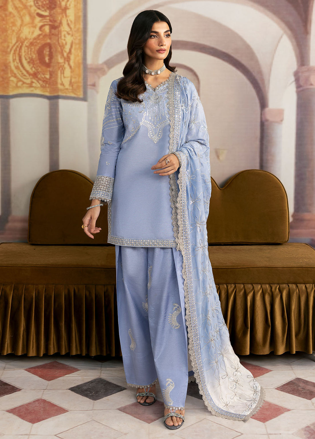 Sahane | There She Glows  | TSG-05 Abyss - by - Libasekhas UK - Registered Vendor of : Sahane - 100% Original Designer Dresss