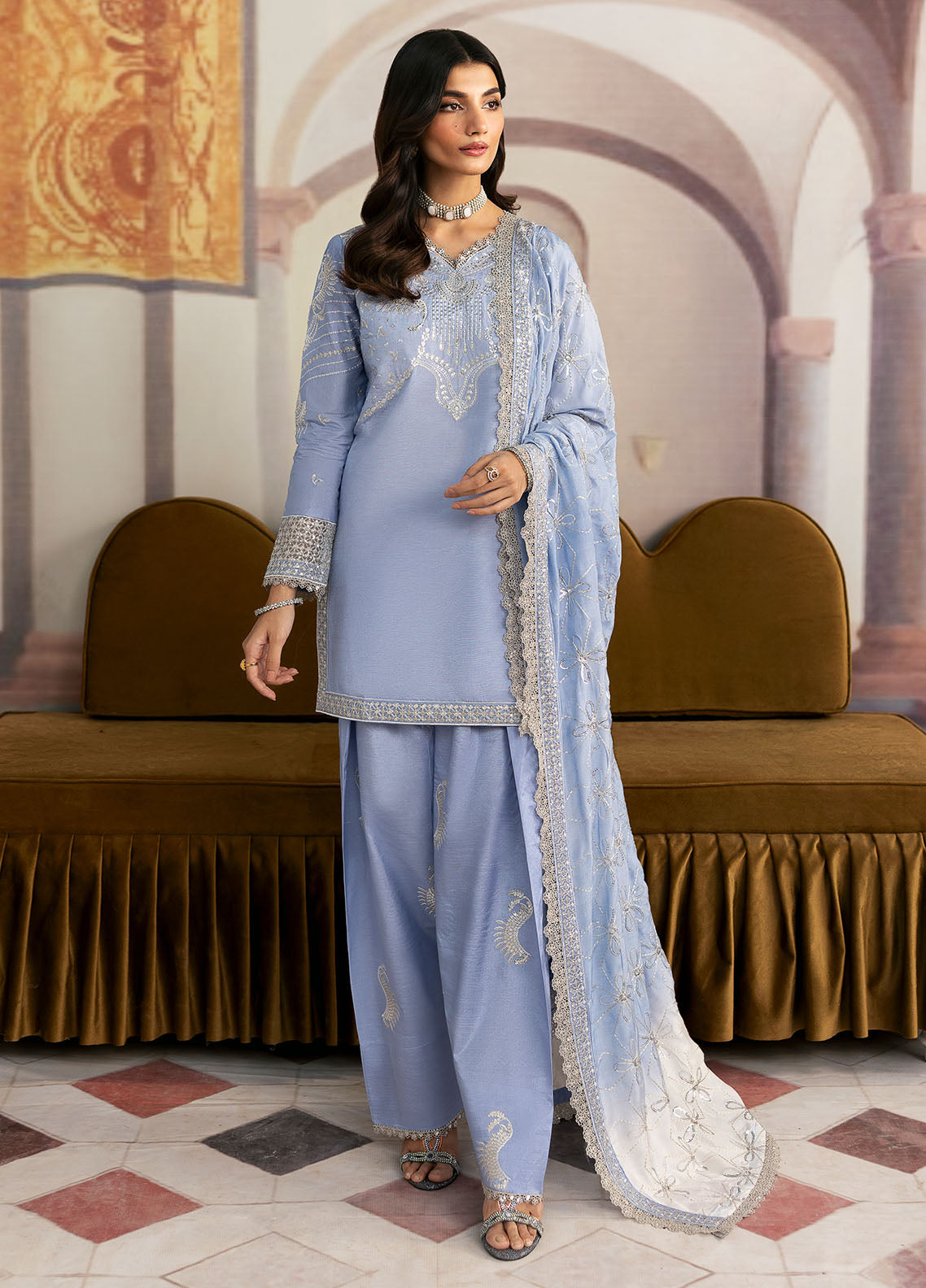 Sahane | There She Glows  | TSG-05 Abyss - by - Libasekhas UK - Registered Vendor of : Sahane - 100% Original Designer Dresss