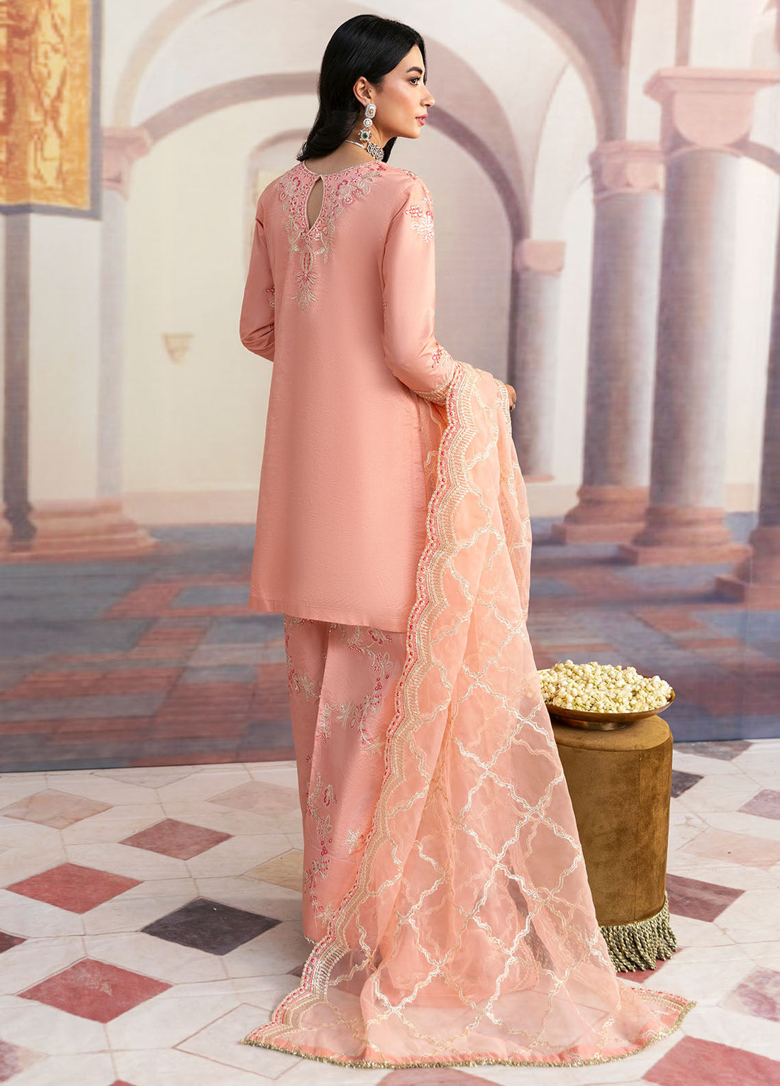 Sahane | There She Glows  | TSG-06 Petal - There She Glows - by - Libasekhas UK - Registered Vendor of : Sahane - 100% Original Designer Dresss