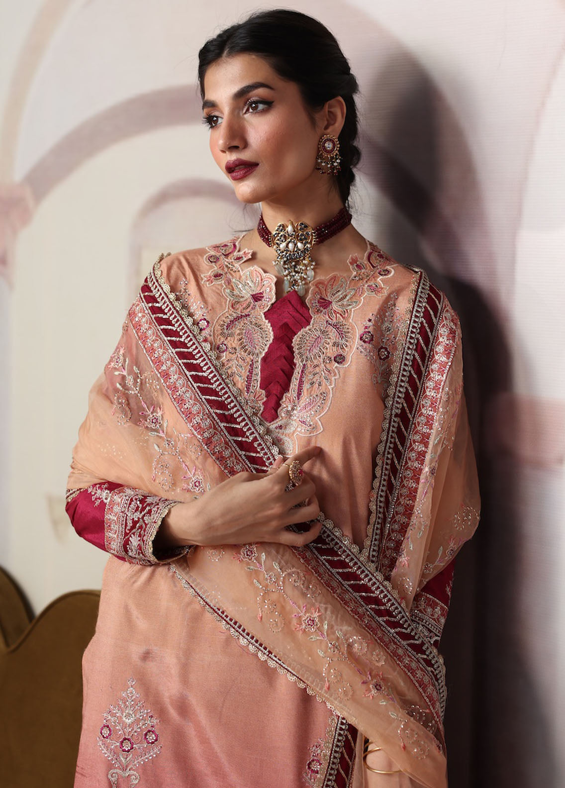 Sahane | There She Glows  | TSG-08 Ember - by - Libasekhas UK - Registered Vendor of : Sahane - 100% Original Designer Dresss