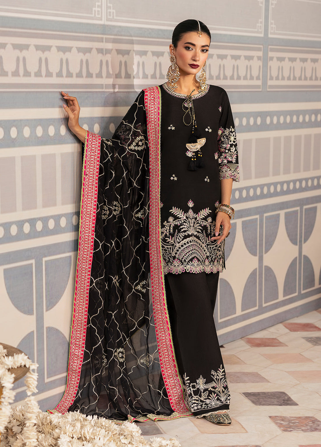 Sahane | There She Glows  | TSG-01 Noir - by - Libasekhas UK - Registered Vendor of : Sahane - 100% Original Designer Dresss