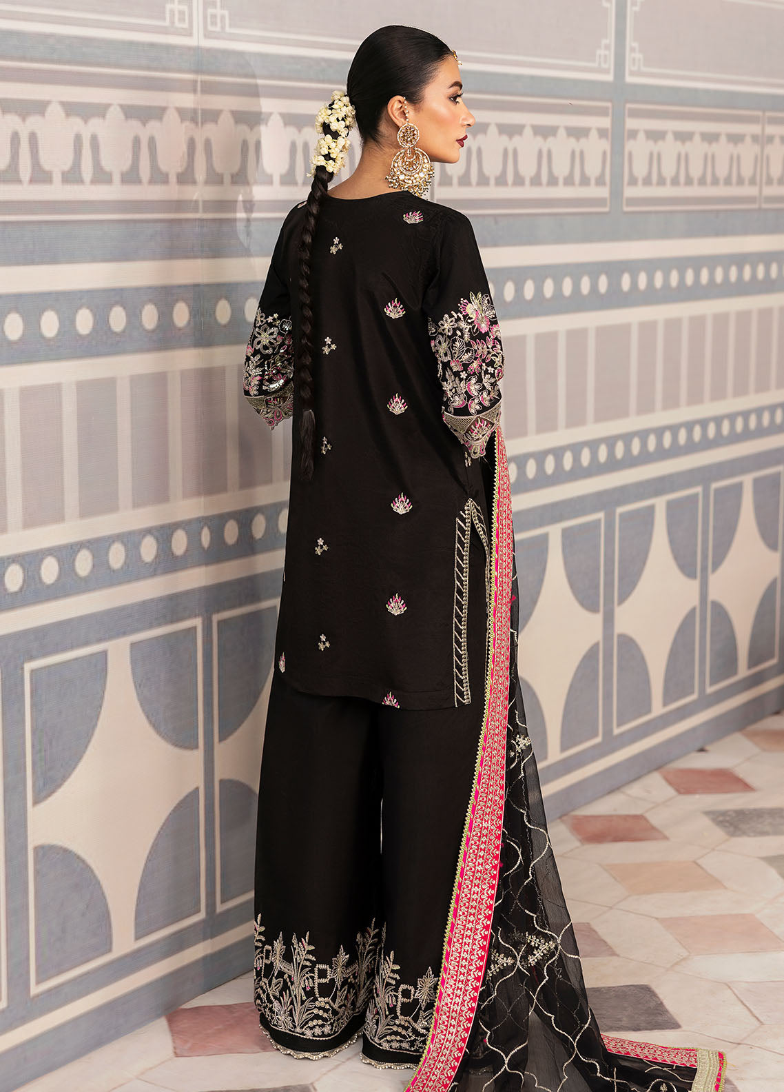 Sahane | There She Glows  | TSG-01 Noir - by - Libasekhas UK - Registered Vendor of : Sahane - 100% Original Designer Dresss