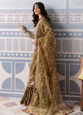 Sahane | There She Glows  | TSG-02 Olivine - There She Glows - by - Libasekhas UK - Registered Vendor of : Sahane - 100% Original Designer Dresss