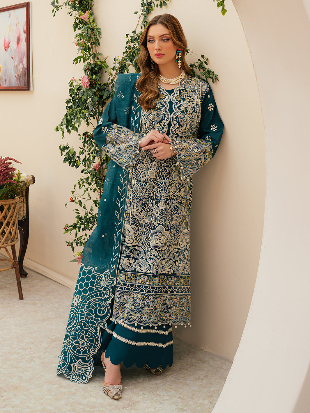 Mahnur | Allenura Luxury Lawn 24 | TUSCANY - by - Libasekhas UK - Registered Vendor of : Mahnur - 100% Original Designer Dresss
