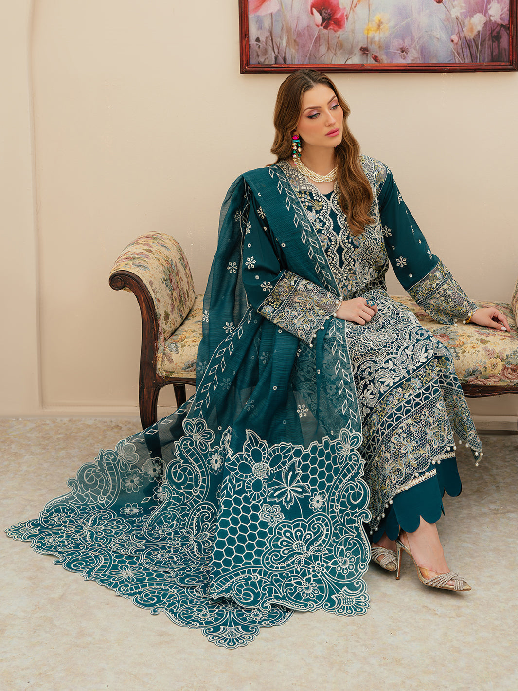 Mahnur | Allenura Luxury Lawn 24 | TUSCANY - by - Libasekhas UK - Registered Vendor of : Mahnur - 100% Original Designer Dresss