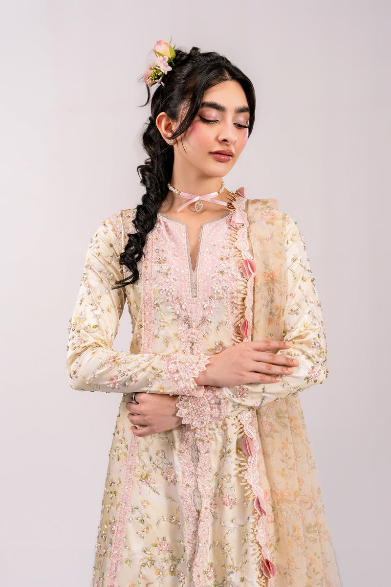 Qalamkar | Luxe Silk 26 | QSL-03 SOLENE - by Libasekhas UK - Registered Vendor of : Qalamkar - 100% Original Designer Dress