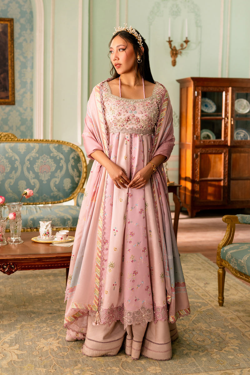 Qalamkar | Luxe Silk 26 | QSL-04 LARA - by Libasekhas UK - Registered Vendor of : Qalamkar - 100% Original Designer Dress