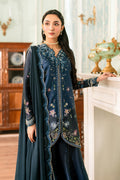 Qalamkar | Luxe Silk 26 | QSL-06 NERINA - by Libasekhas UK - Registered Vendor of : Qalamkar - 100% Original Designer Dress