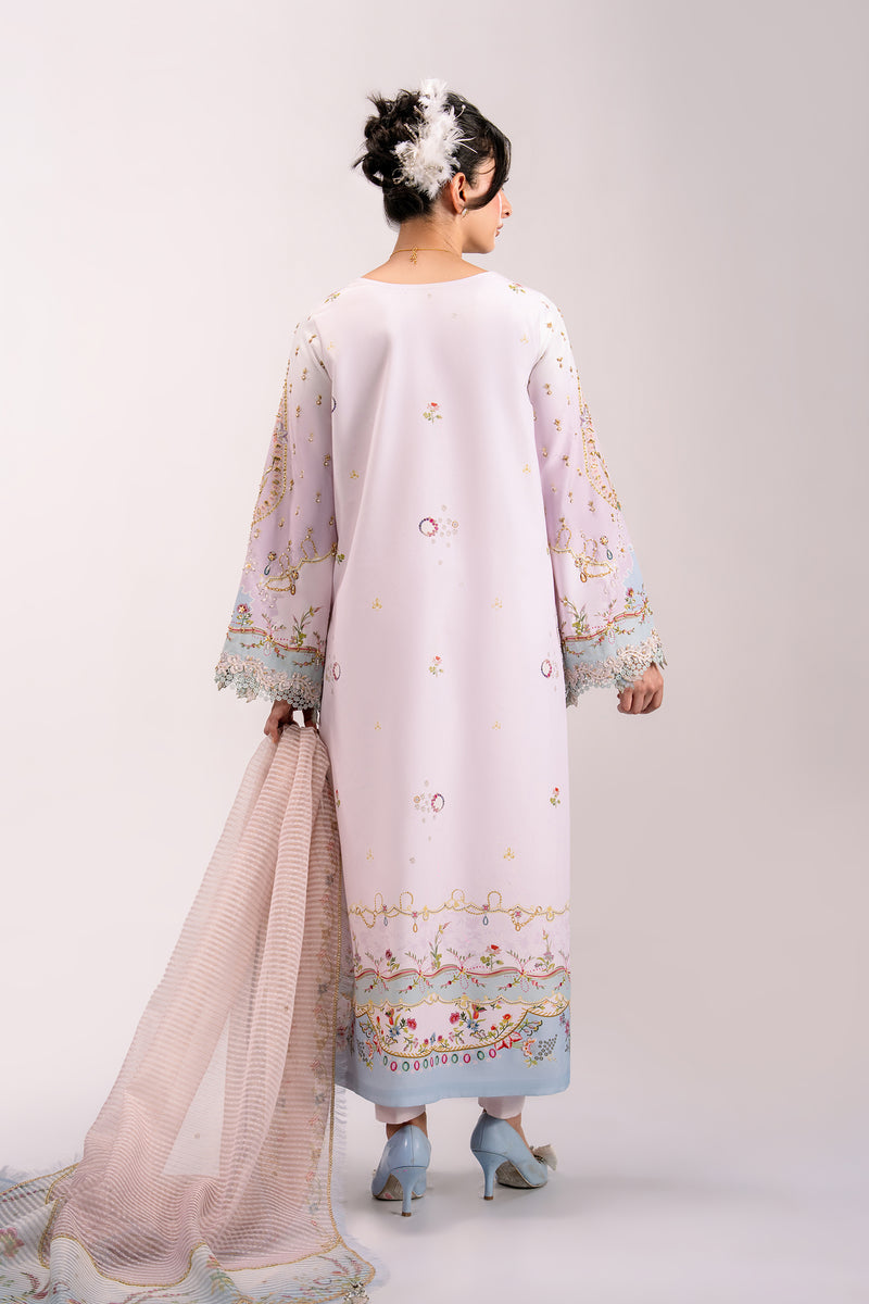 Qalamkar | Luxe Silk 26 | QSL-07 NOA - by Libasekhas UK - Registered Vendor of : Qalamkar - 100% Original Designer Dress
