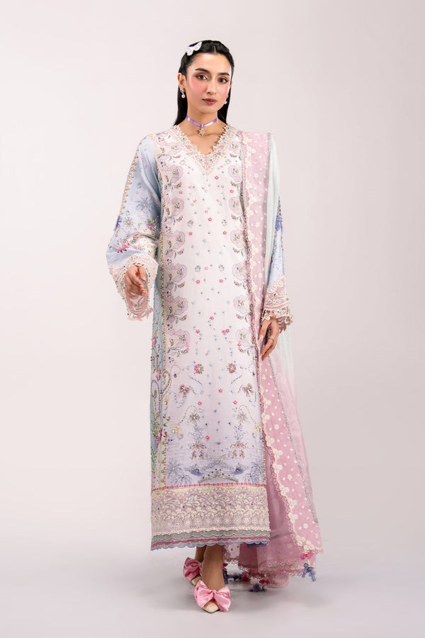 Qalamkar | Luxe Silk 26 | QSL-05 AKARI - by Libasekhas UK - Registered Vendor of : Qalamkar - 100% Original Designer Dress