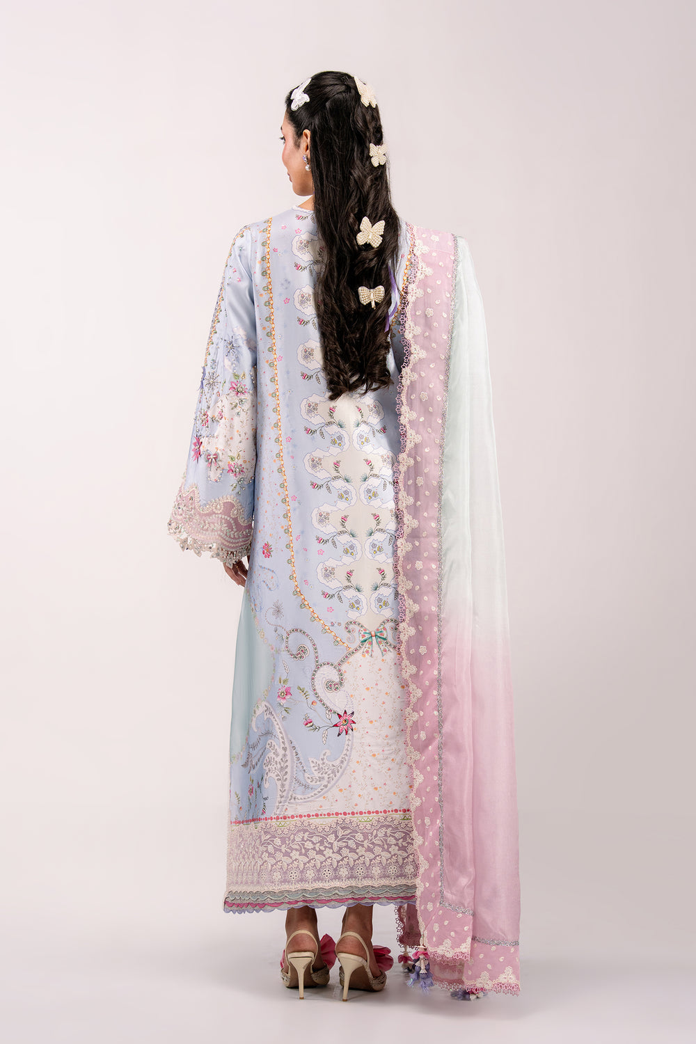 Qalamkar | Luxe Silk 26 | QSL-05 AKARI - by Libasekhas UK - Registered Vendor of : Qalamkar - 100% Original Designer Dress