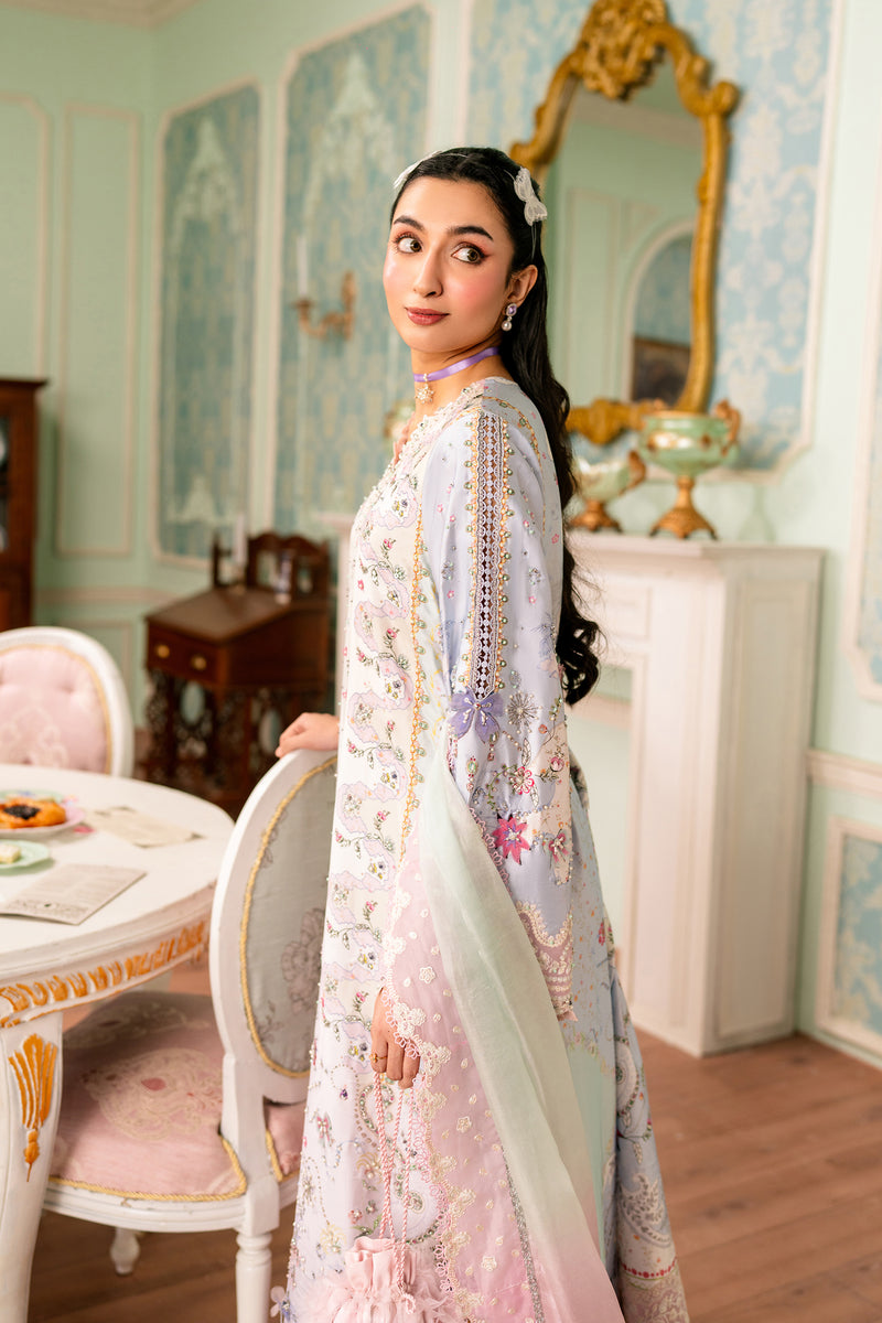 Qalamkar | Luxe Silk 26 | QSL-05 AKARI - by Libasekhas UK - Registered Vendor of : Qalamkar - 100% Original Designer Dress