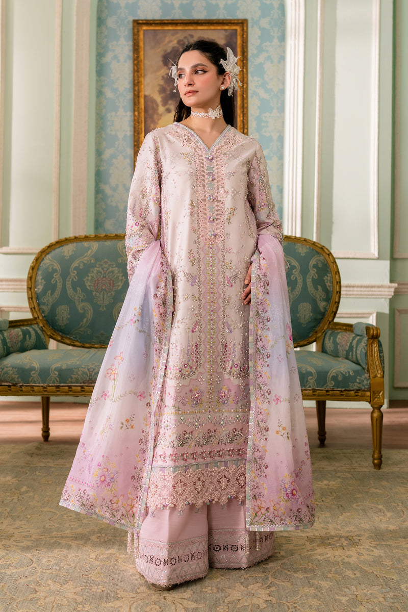 Qalamkar | Luxe Silk 26 | QSL-02 CALISTA - by Libasekhas UK - Registered Vendor of : Qalamkar - 100% Original Designer Dress