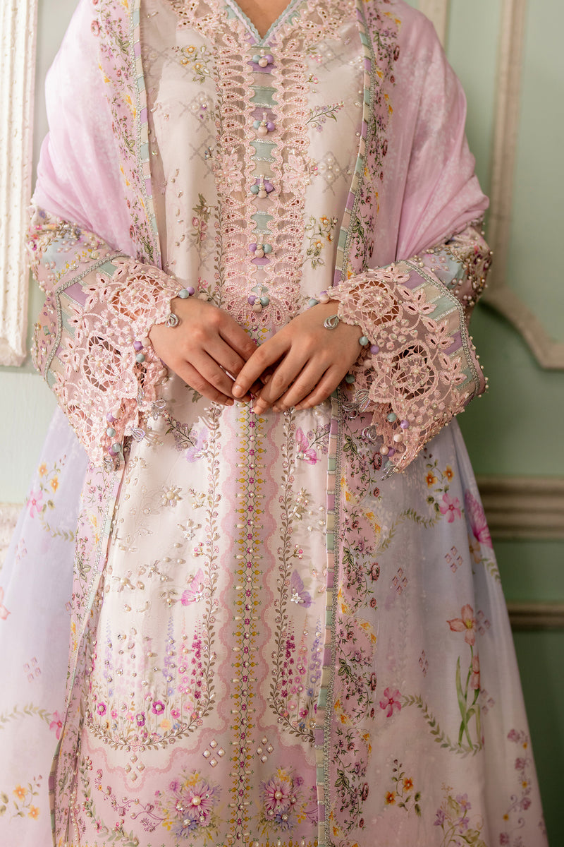 Qalamkar | Luxe Silk 26 | QSL-02 CALISTA - by Libasekhas UK - Registered Vendor of : Qalamkar - 100% Original Designer Dress