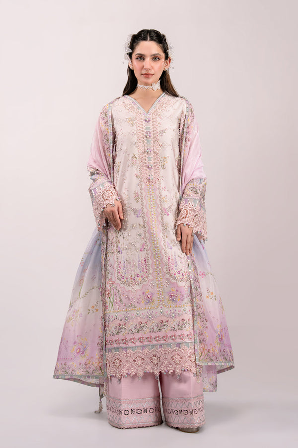 Qalamkar | Luxe Silk 26 | QSL-02 CALISTA - by Libasekhas UK - Registered Vendor of : Qalamkar - 100% Original Designer Dress