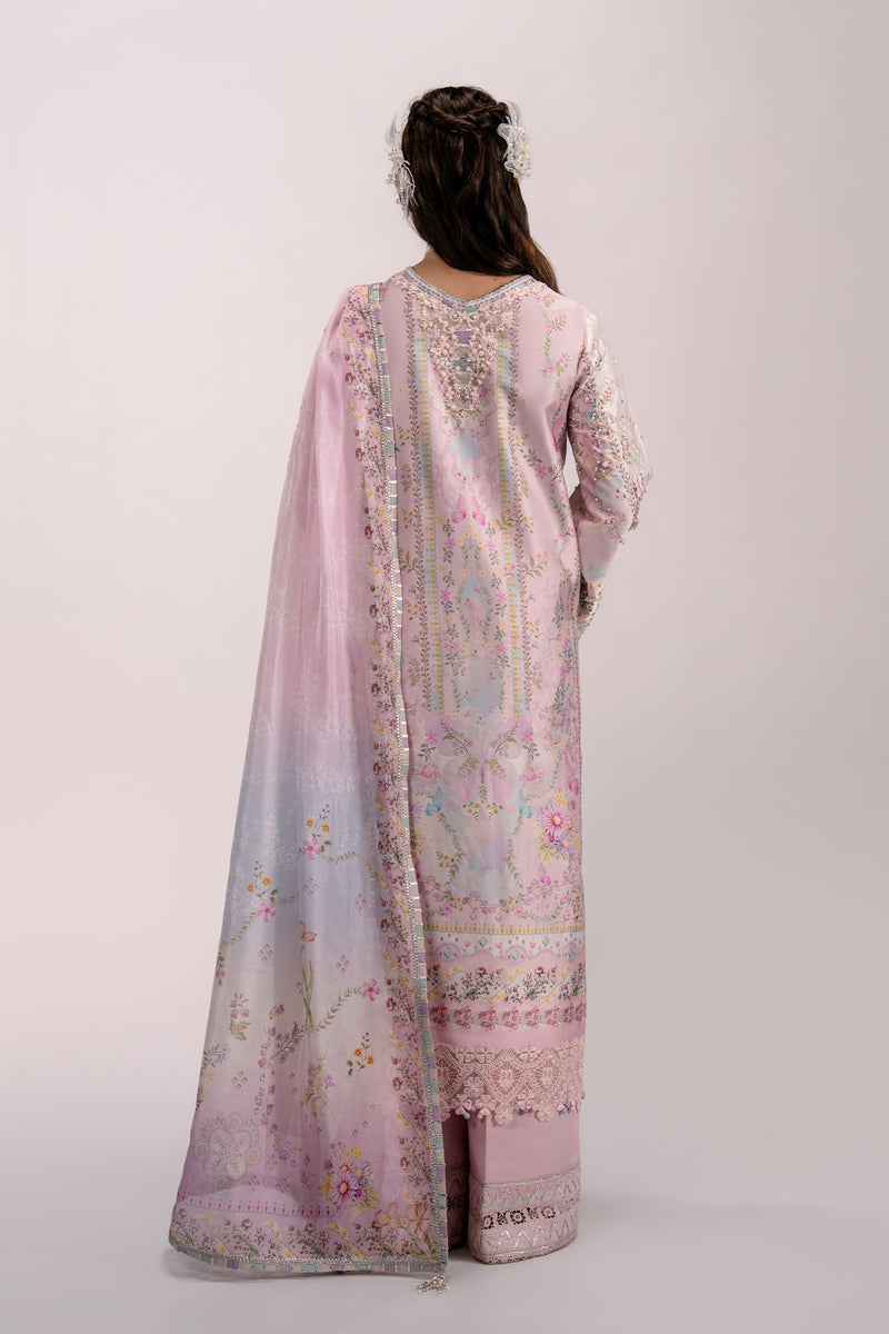 Qalamkar | Luxe Silk 26 | QSL-02 CALISTA - by Libasekhas UK - Registered Vendor of : Qalamkar - 100% Original Designer Dress