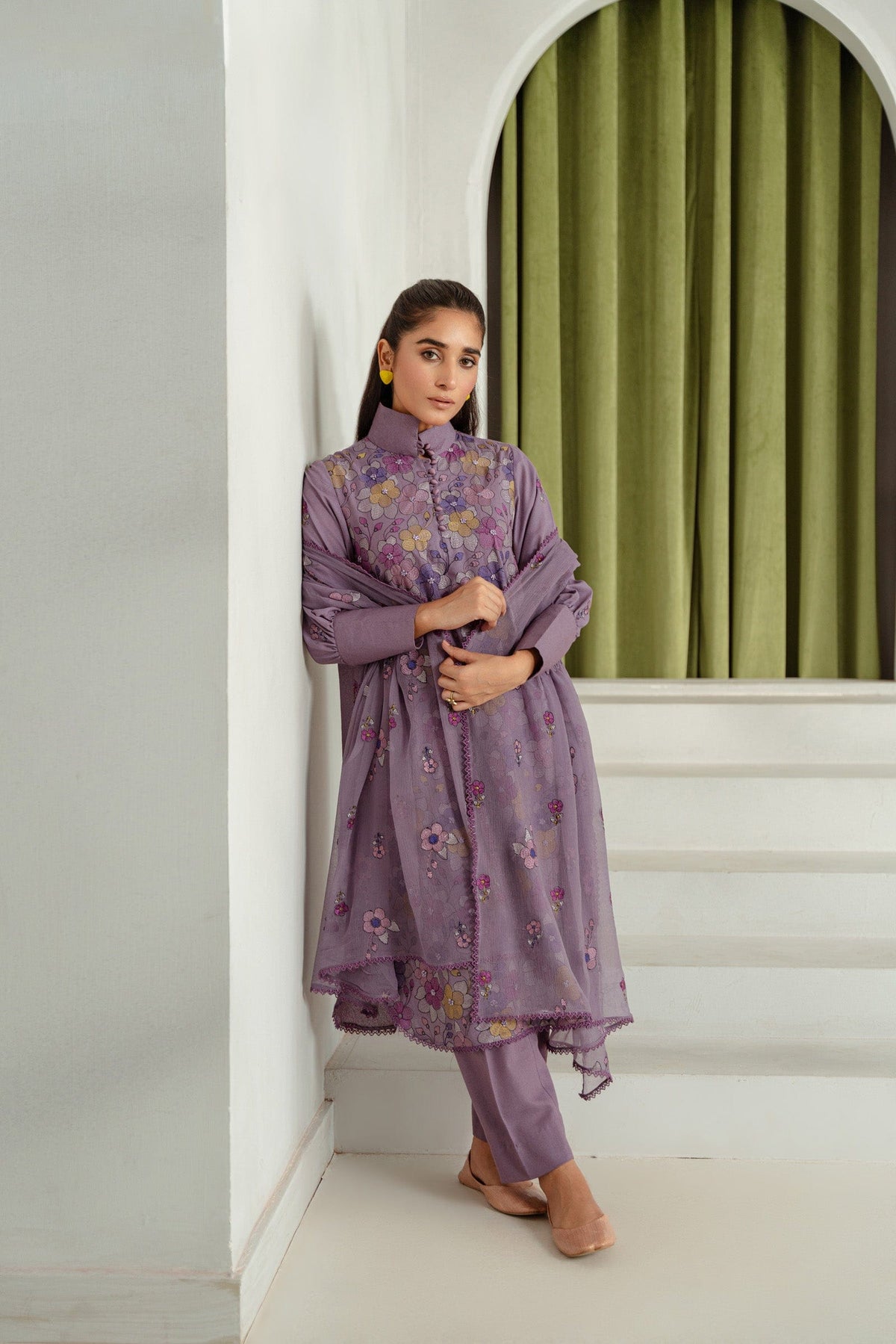Taana Baana | Manzil Winter |  M3407B - by - Libasekhas UK - Registered Vendor of : Taana Baana - 100% Original Designer Dresss