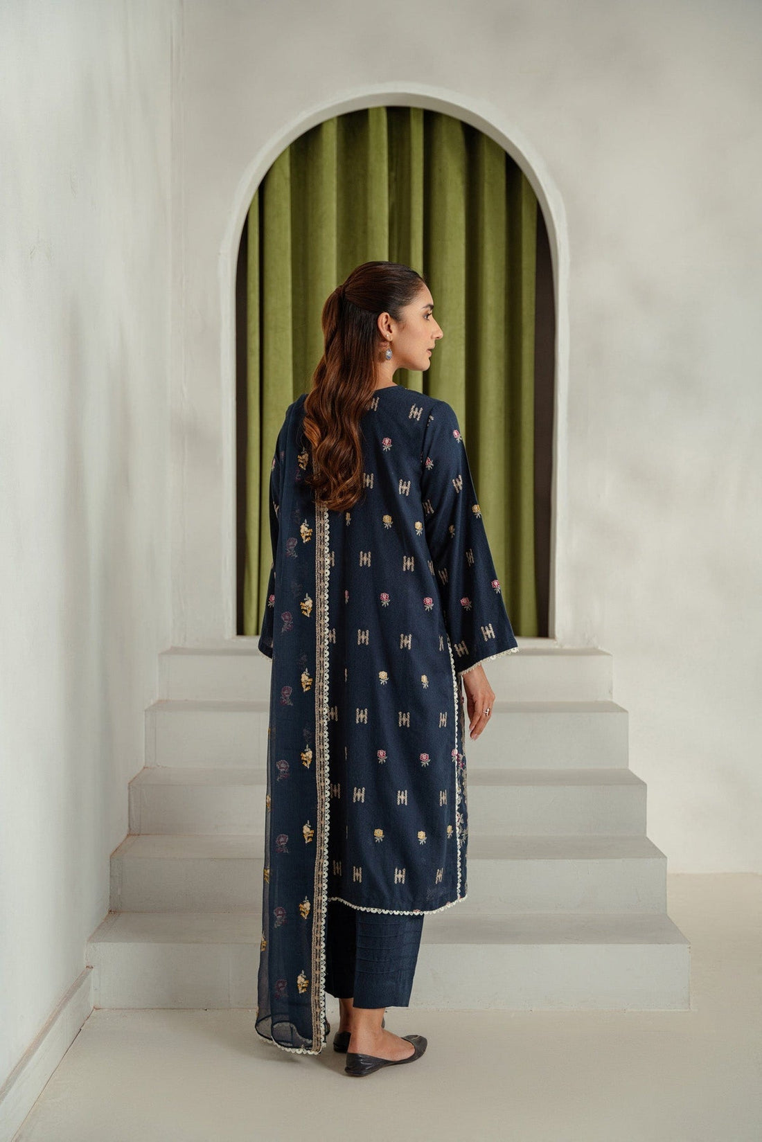 Taana Baana | Manzil Winter |  M3404B - by - Libasekhas UK - Registered Vendor of : Taana Baana - 100% Original Designer Dresss