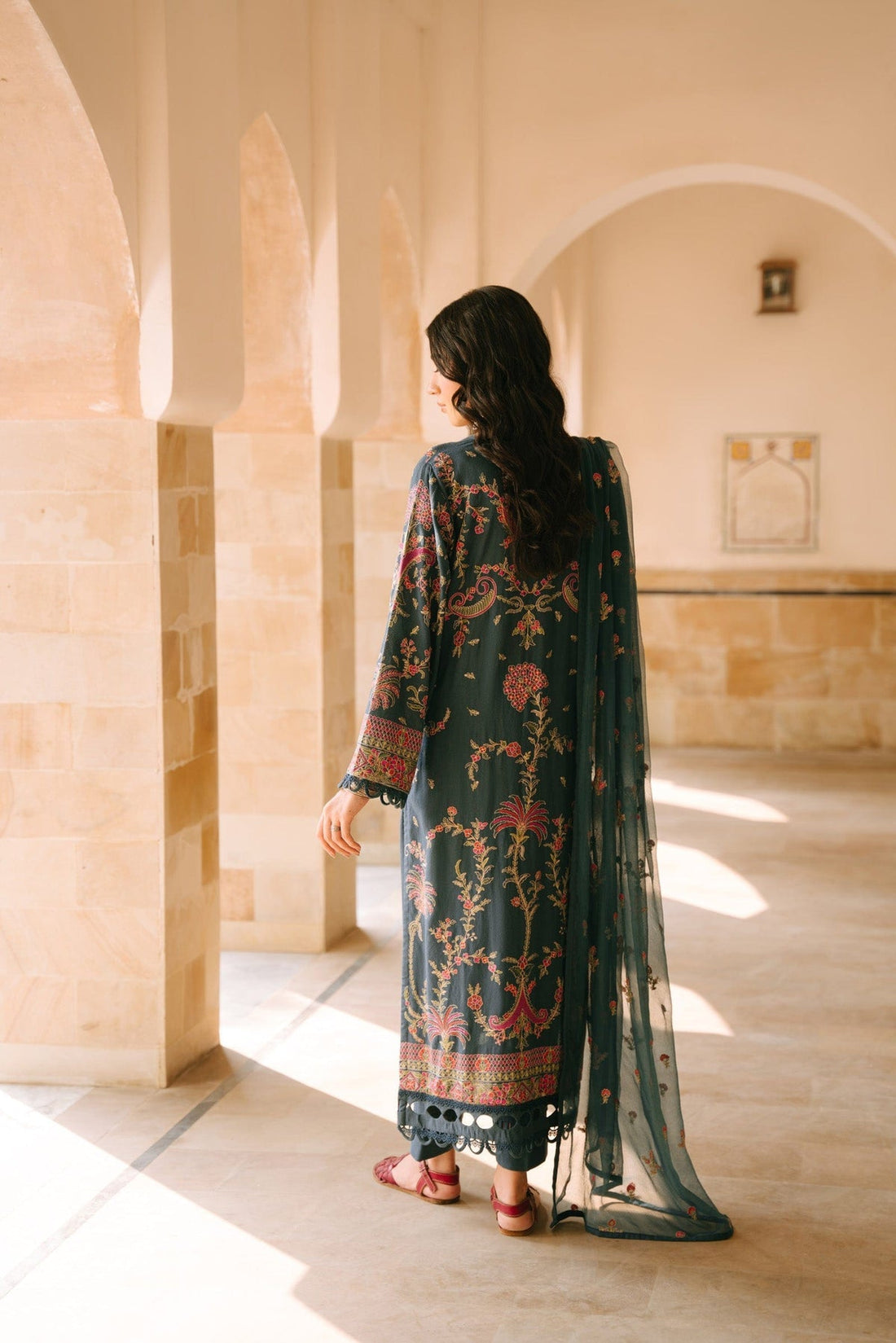 Taana Baana | Manzil Winter |  B3398 - by - Libasekhas UK - Registered Vendor of : Taana Baana - 100% Original Designer Dresss