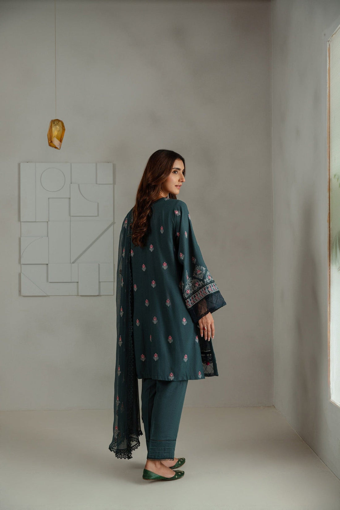 Taana Baana | Manzil Winter |  C3414B - by - Libasekhas UK - Registered Vendor of : Taana Baana - 100% Original Designer Dresss