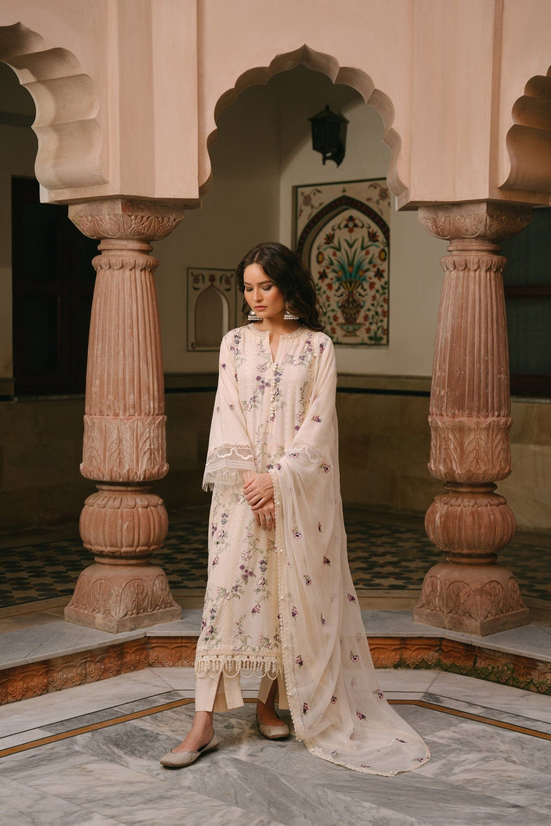 Taana Baana | Manzil Winter |  M3404A - by - Libasekhas UK - Registered Vendor of : Taana Baana - 100% Original Designer Dresss