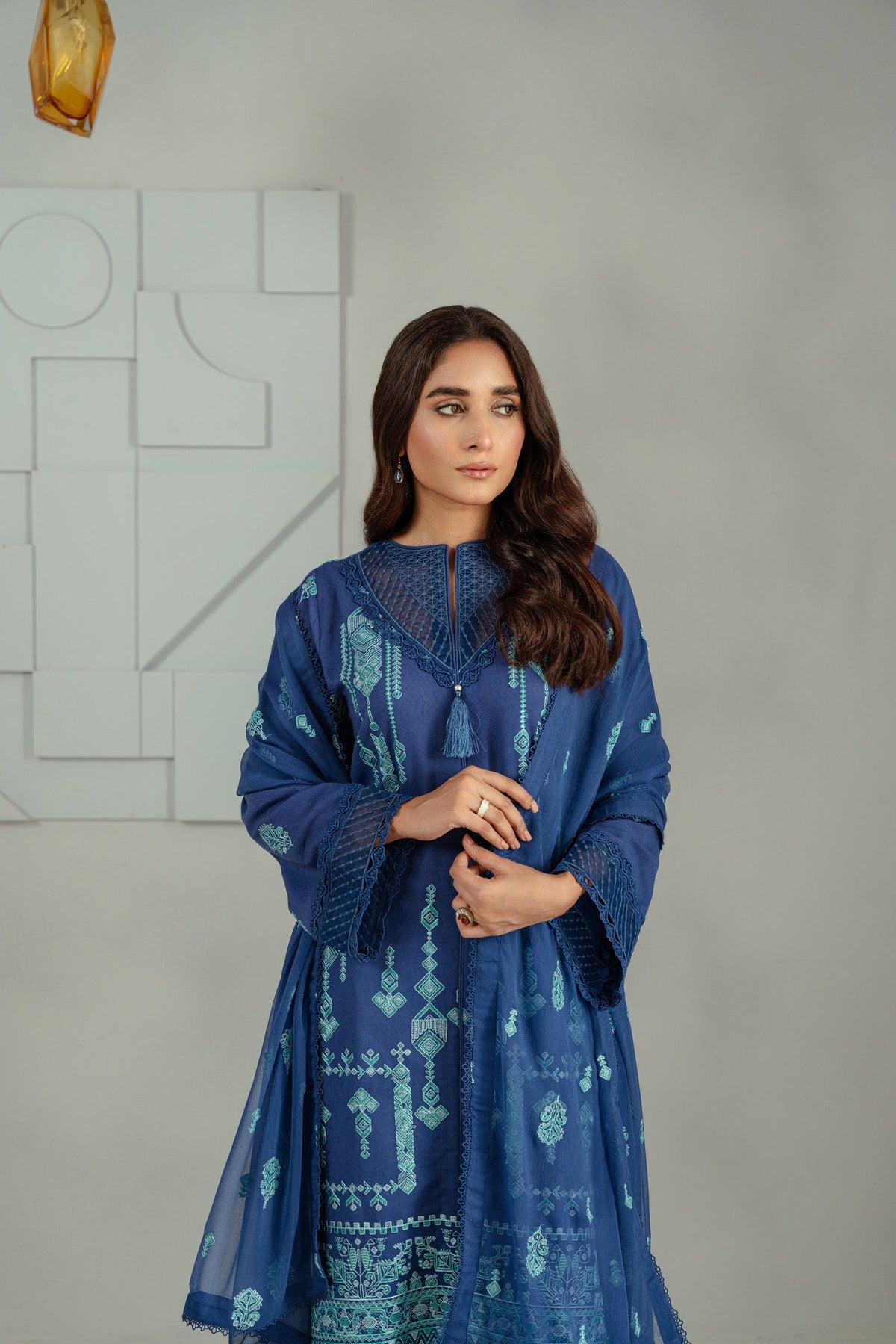 Taana Baana | Manzil Winter |  S3391A - by - Libasekhas UK - Registered Vendor of : Taana Baana - 100% Original Designer Dresss